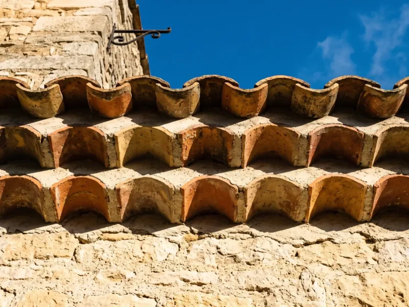 Refaire une génoise : la corniche des maisons de village du Gard