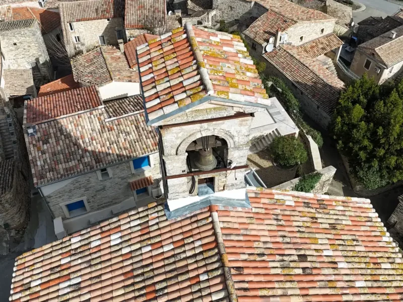 Réfection de toiture sur bâti ancien en pierre à Saint-Maurice-de-Cazevieille