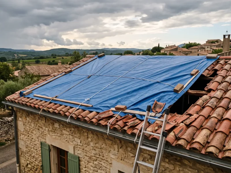 Tuiles envolées après une tempête : que couvre l’assurance, et sous quel délai ?